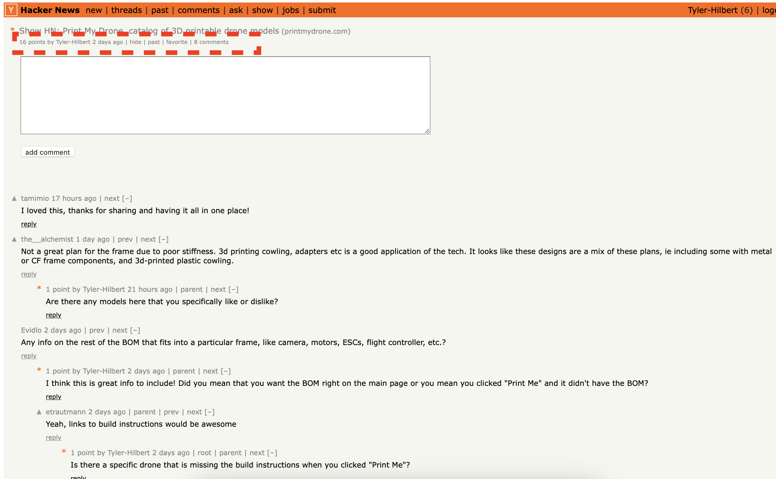 Hacker News Post